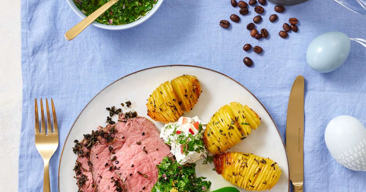 Roast beef with coffee-herb crust | Eilles Tee &amp; Kaffee